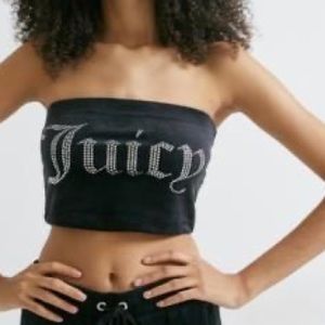 Juicy Couture UO Exclusive Rhinestone VELVET TOP
